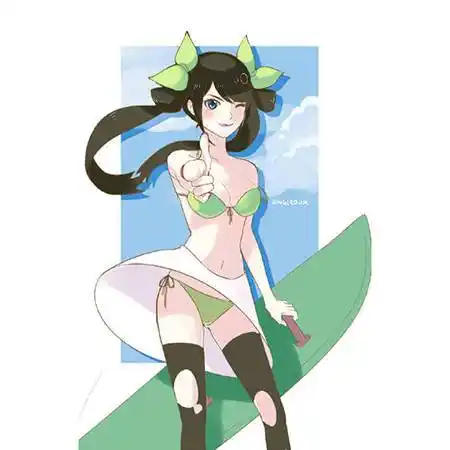 王者荣耀动漫头像:孙尚香泳装版6p