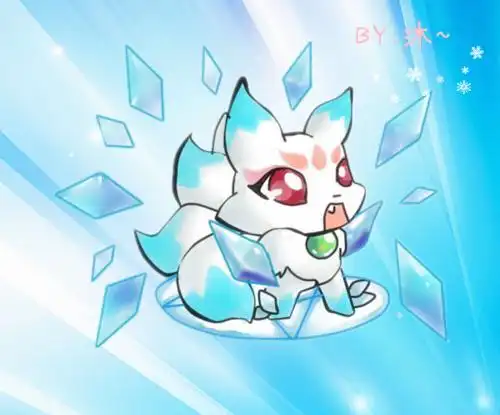 q版手绘九尾狐萌图q版九尾妖狐萌图