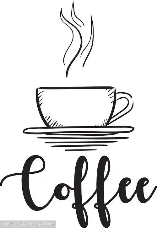 手绘咖啡