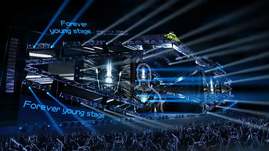 2020forever young海口音乐节|空间|舞台美术|廖定敏_manman_原创作品