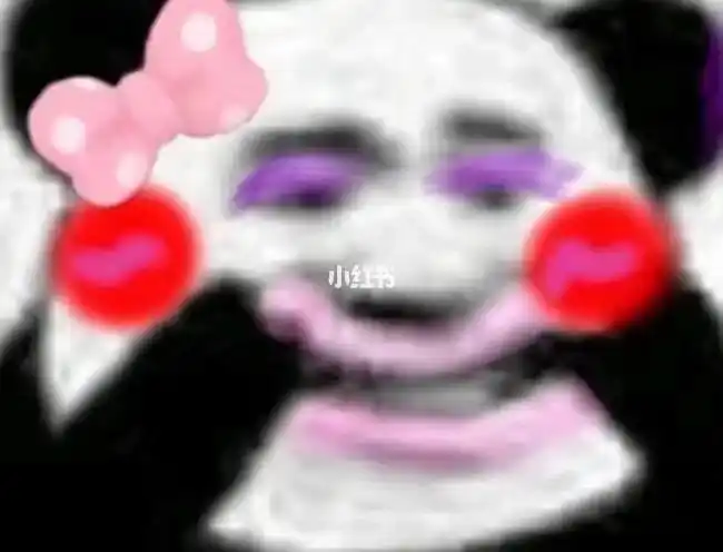超丑的熊猫表情包(浓妆艳抹型)