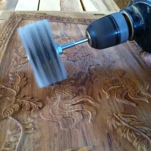 进口杜邦丝打磨花头磨料丝木雕木工红木家具根雕浮雕抛光刷老版