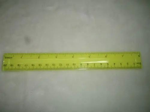 double side printed plastic ruler with 20cm ruler
