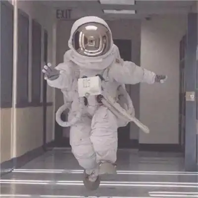 宇航员系列情侣头像一左一右