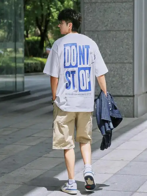ootd男生夏季穿搭日常简约男友风78
