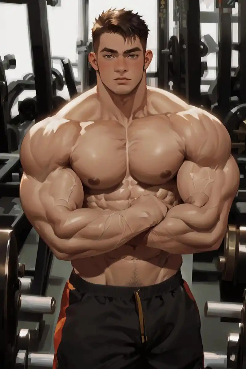 这是绿巨人真人版吧?#肌肉型男# #ai艺术季# #ai绘画