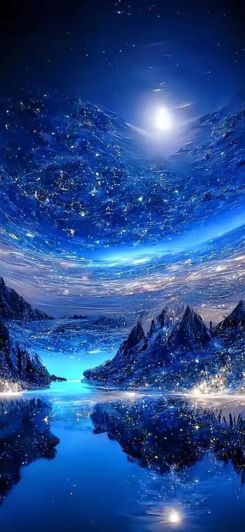 5k壁纸感谢大家一直以来的支持和关注:暗夜蓝,暗夜绿风景手机壁纸