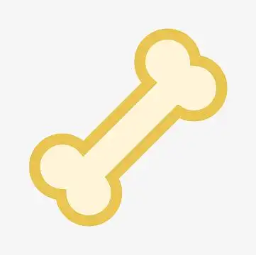 卡通狗骨头epspng吃骨头的可爱小狗png棕色可爱动物的食物骨头狗粮