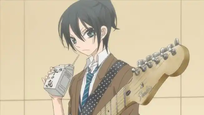 覆面系noise 图中角色:杠 花奏(柚子,睫毛君)这是柚子小时候