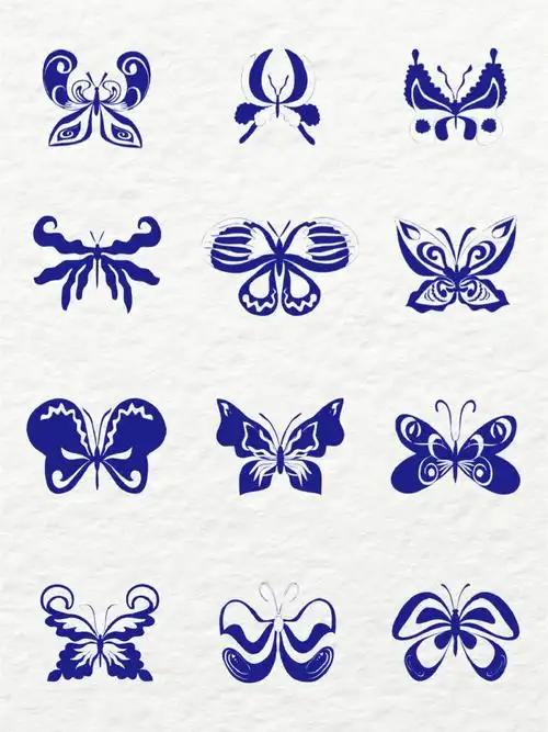 蝴蝶03图案线条矢量素材[种草r]好看吧75#素材  #设计永不加班