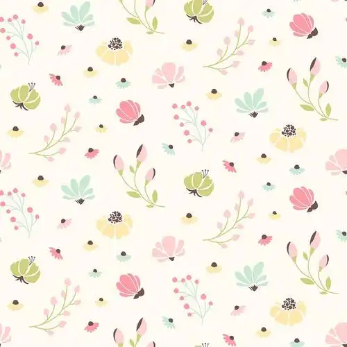 植物花卉碎花卡通满身图案矢量图pop家纺趋势网印花t20201010率叶插件