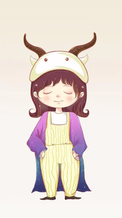 人物动物植物卡通动漫手绘插画可爱斗比萌宠个性背景彩色炫酷古风q版