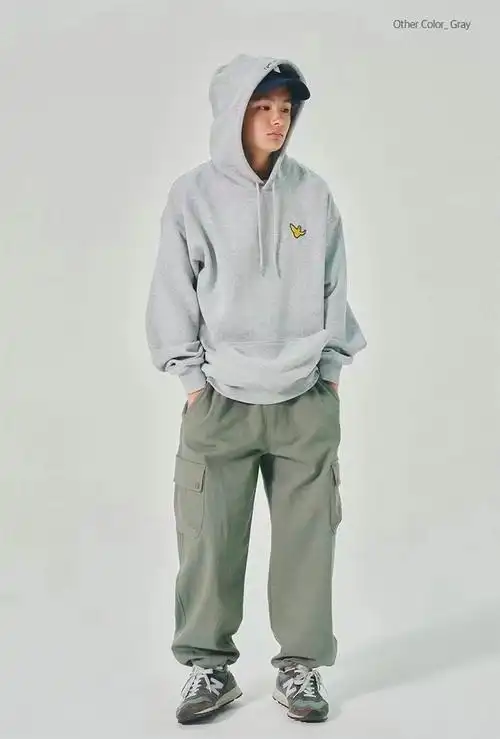 韩国订单markgonzales小飞人连帽卫衣男女潮牌休闲宽松套头帽衫