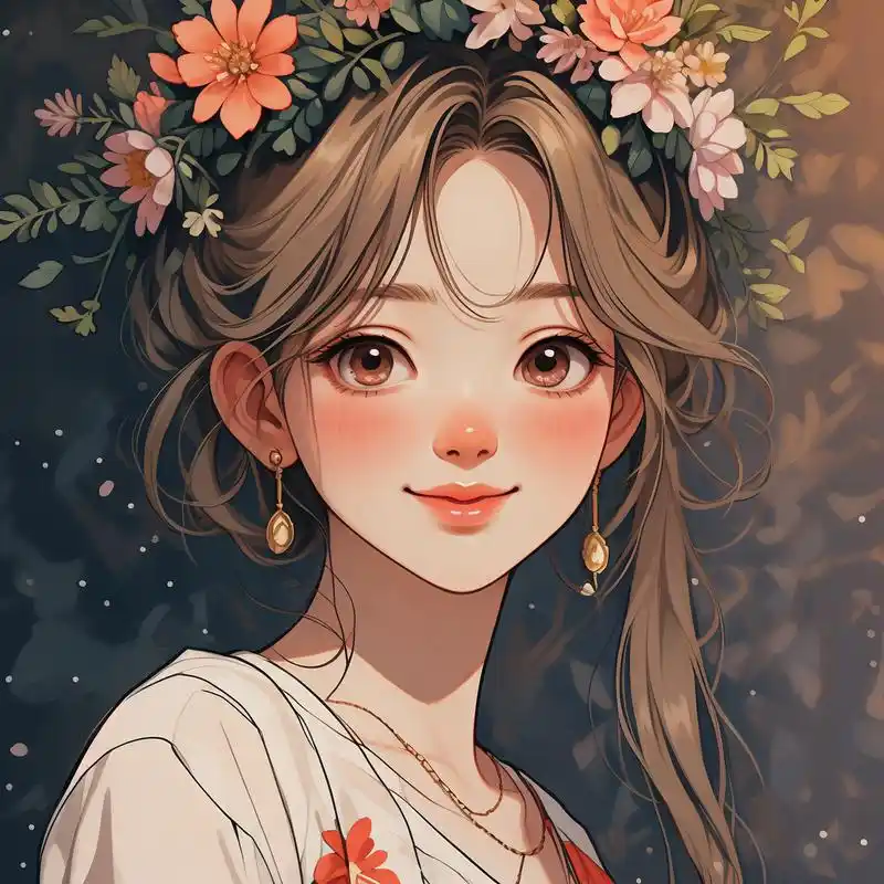 每个女孩都是独一无二的,自画像头像更能展现你的个性和魅力.