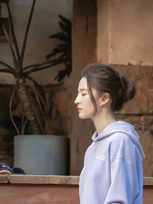 刘亦菲玫瑰故事高马尾造型