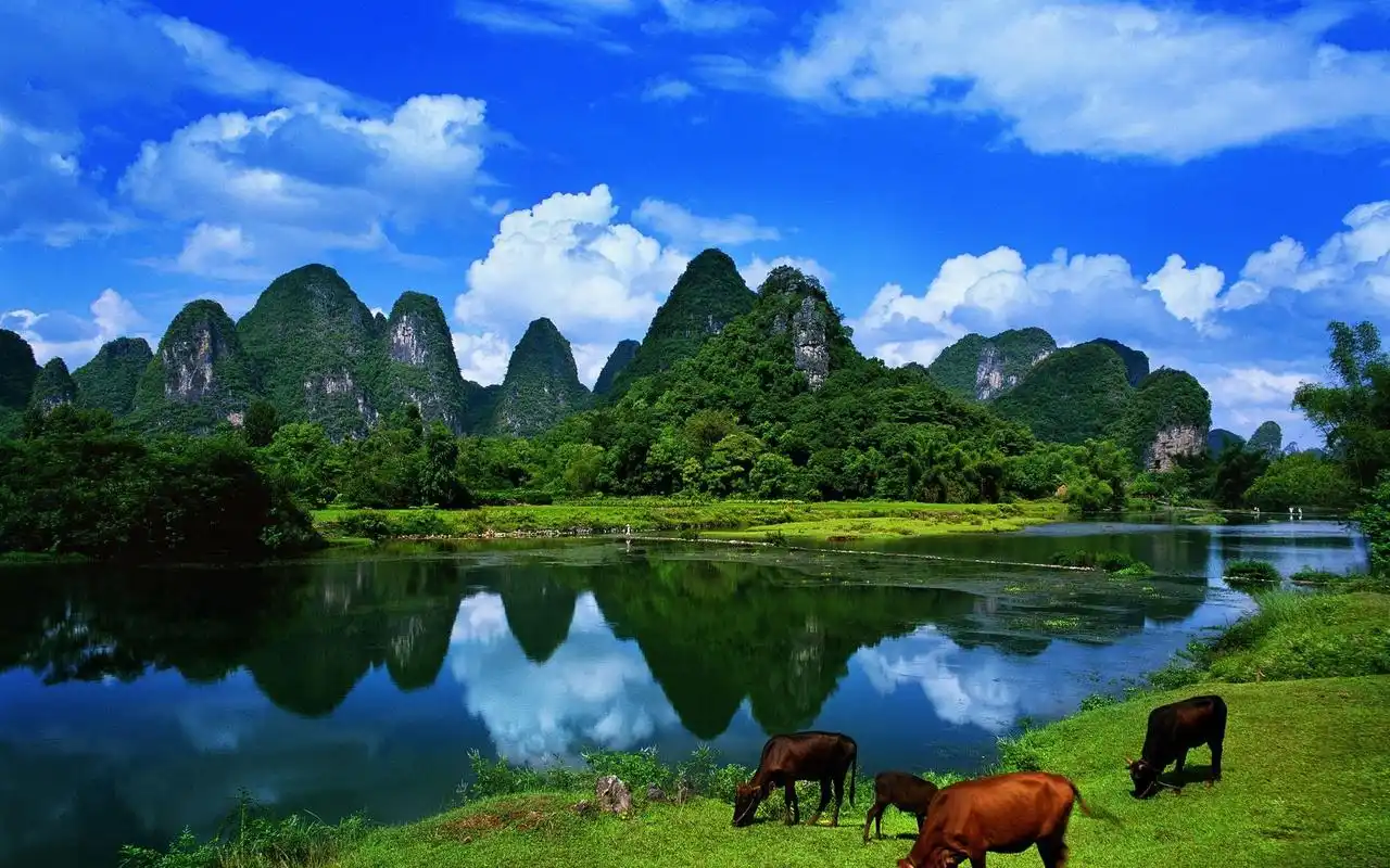 人间仙境高清山水风景桌面壁纸