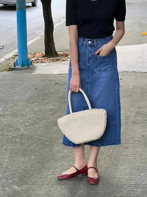 半身牛仔裙