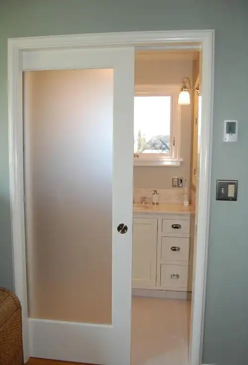 厨房磨砂玻璃门装修效果图