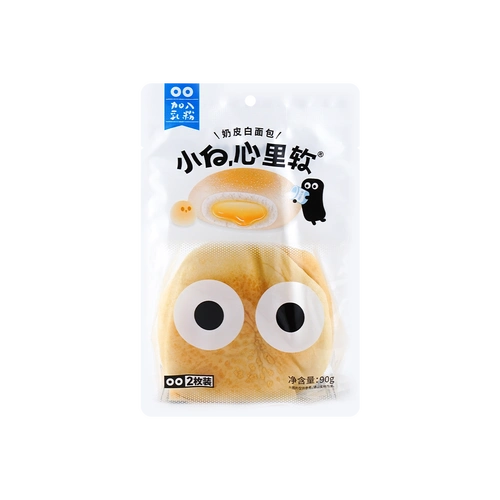 亚米独家小白心里软奶皮白面包90g怎么样