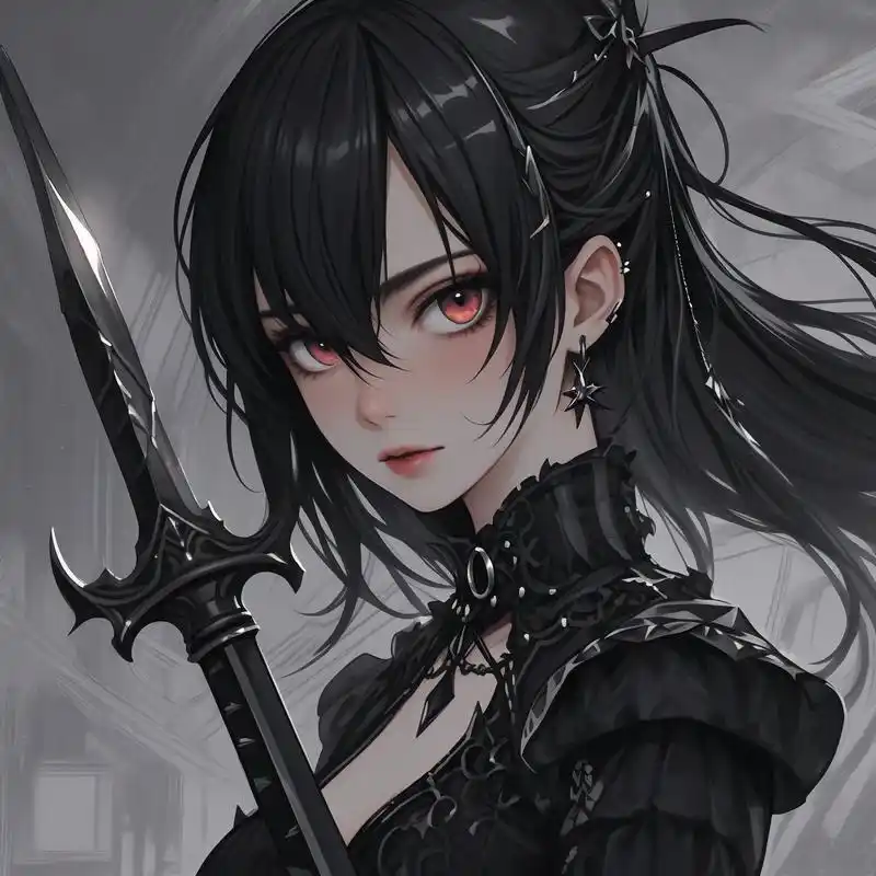 94动漫女生头像|黑暗系94 黑暗系动漫女生头像,高冷且充满神秘感