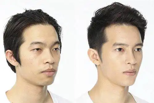 长脸男生短头发露额发型示范