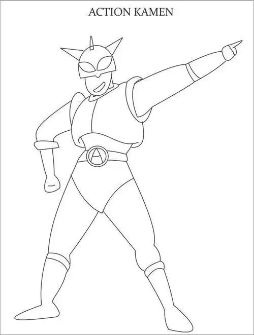 简笔画新甲超人