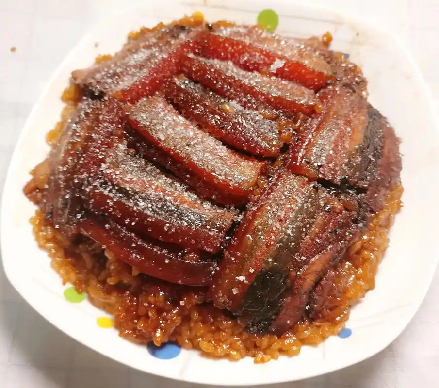 川渝九大碗之一,夹沙肉,重庆也叫喜沙肉,甜烧白,这种夹沙肉比 - 抖音