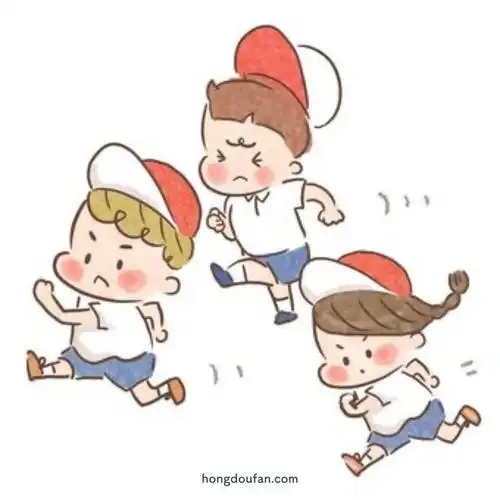 小学生运动会!跑步简笔画大全