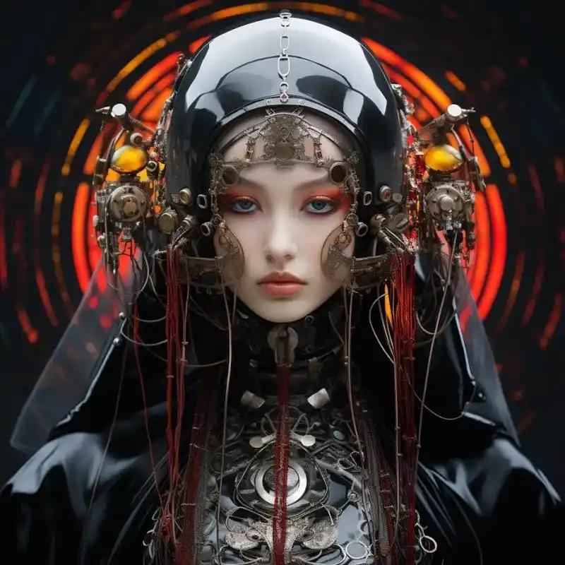 赛博朋克机械美少女.