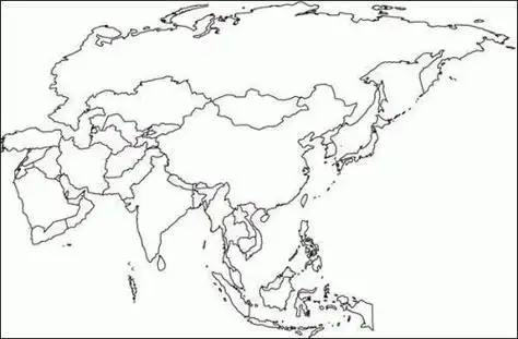 亚欧大陆轮廓简笔画绘制海陆轮廓图简笔画世界轮廓图简笔画含经纬线