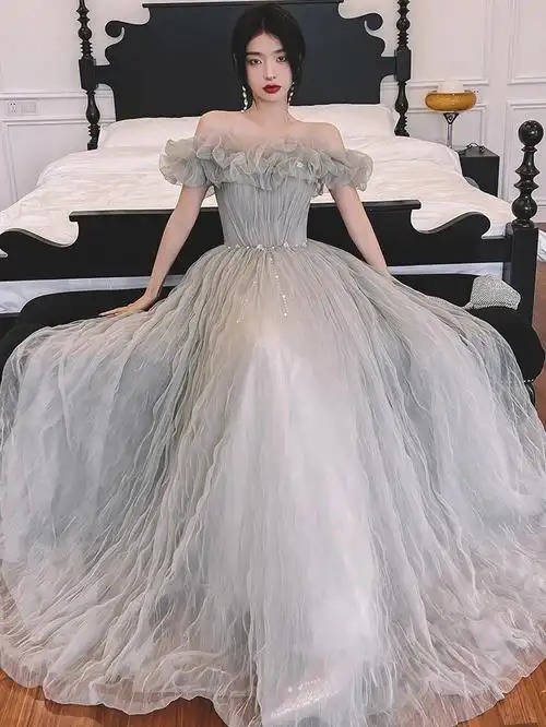 高端设计感晚礼服