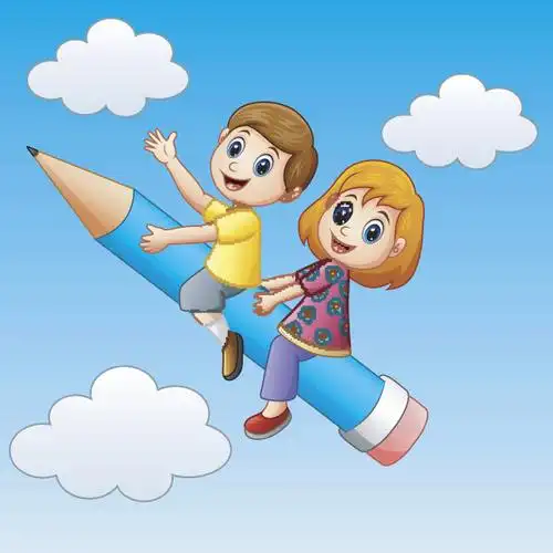 卡通 小学生图片