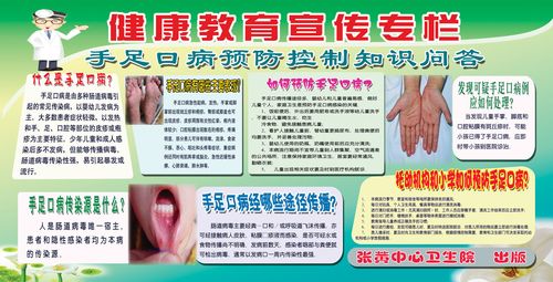 611海报印制海报展板素材580手足口病知识宣传专栏健康教育