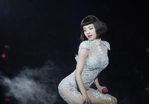 蔡依林演唱会骑半裸型男 透视装热舞