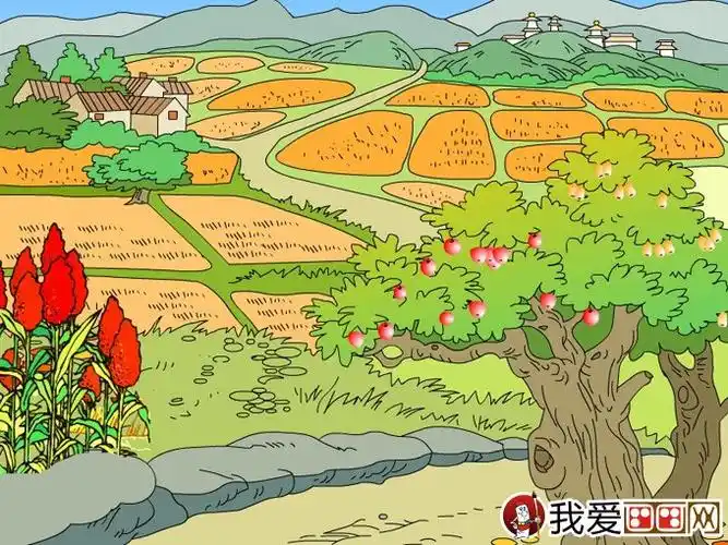 儿童画秋天的图画秋天儿童彩色卡通图片欣赏简笔画怎么画儿童画秋天的