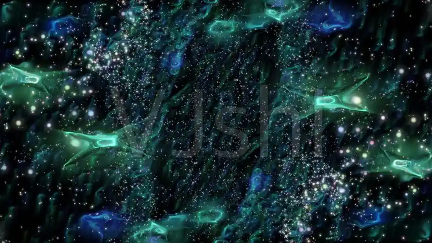 4k梦幻霓虹荧光粒子舞台背景