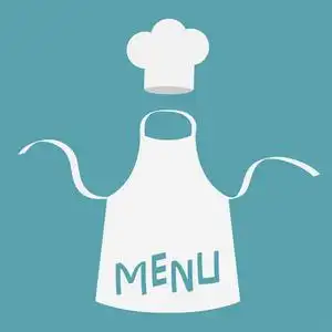 白色空白厨房棉围裙, 矢量插图照片