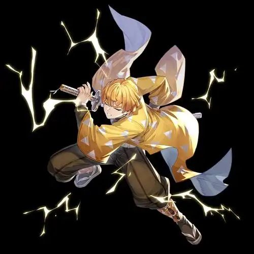 我妻善逸日系立绘