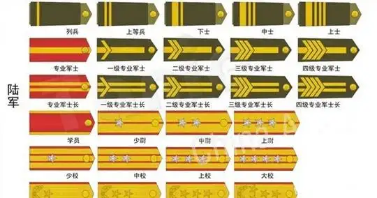 1988年, 中国恢复军衔制以后, 当时的军衔肩章什么样