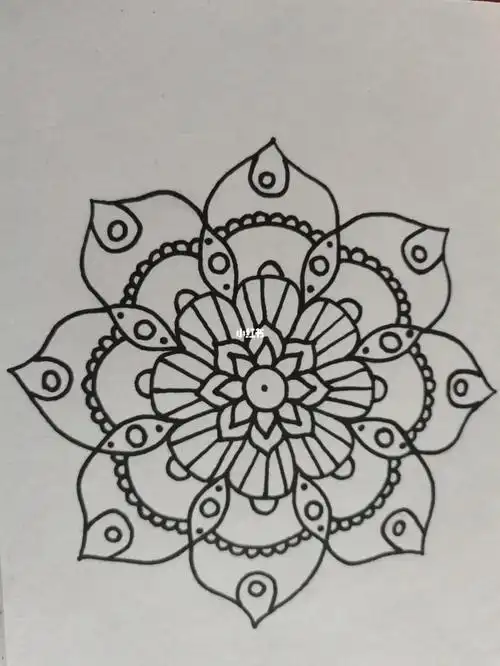 曼陀罗图案临摹