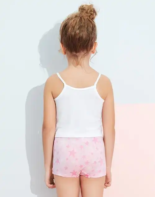 aimerkids爱慕儿童内裤女童内衣小孩平角短裤棉质里裆莫代尔平角内裤