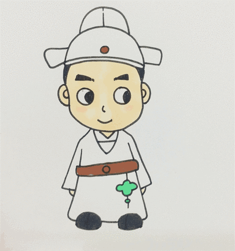 可爱的诗人简笔画