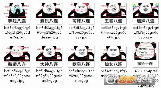 撒娇八连表情包完整版