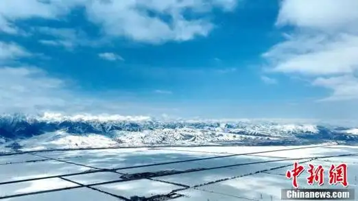 祁连山春日雪景:苍山负雪尽显山河壮丽_正北方网