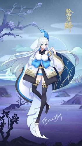 阴阳师雪女同人图