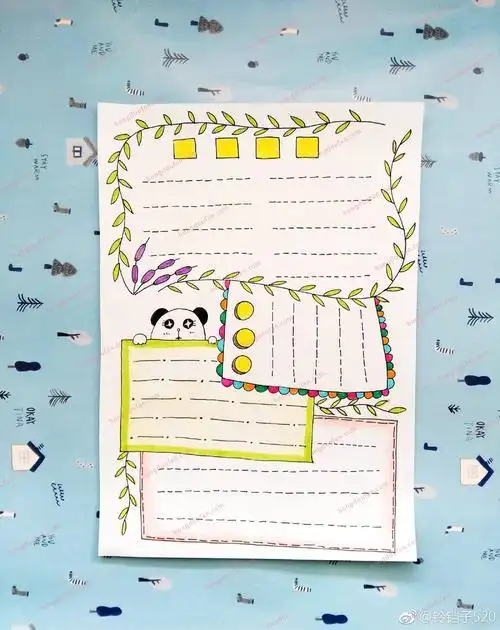 手绘手抄报空白模板大全a4手抄报模板a4十幅手绘小学生手抄报元旦小报