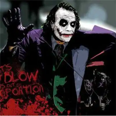 希斯莱杰小丑高清头像图片_www.qqtu8.com