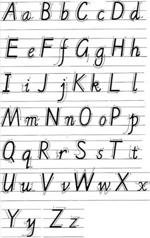 一般我们手写体的i不是这样写的.正确写法如图