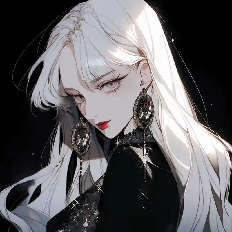 高冷御姐头像 #女生头像 #动漫女头 #ai绘画 #黑色系 - 抖音