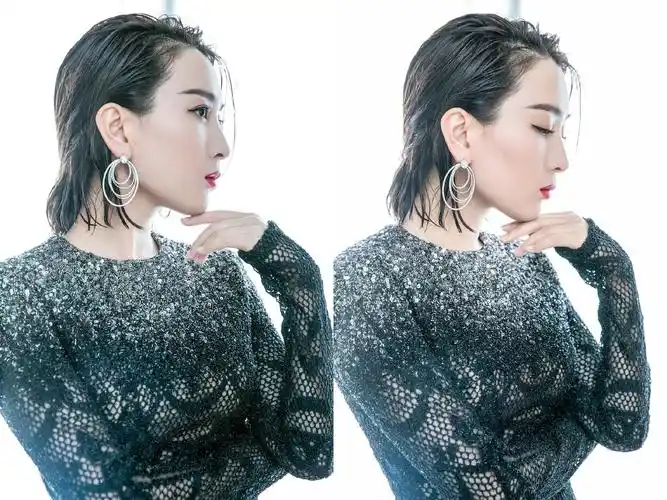 36岁马苏三度亮相戛纳红毯,油头搭配黑色长裙,总算穿对了!